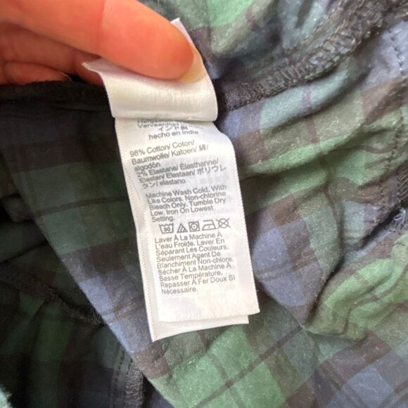 J. Crew Factory Tartan Plaid Midi Dress - Navy and Forest - Picture 6 of 6